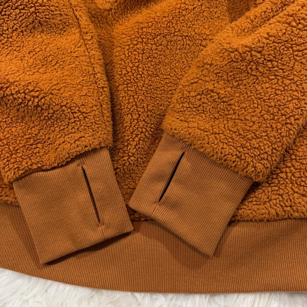 Athleta Tugga Sherpa Hoodie in Cattail Brown - Picture 4 of 8